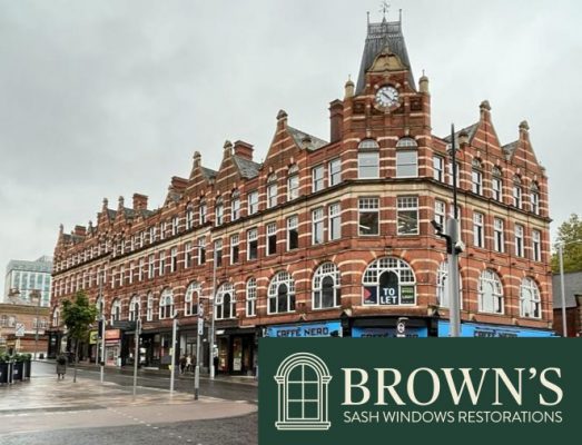 double glazed sash windows listed building Nottingham city centre