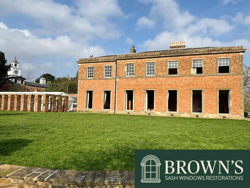 timber sash window restoration East Stoke Nottinghamshire