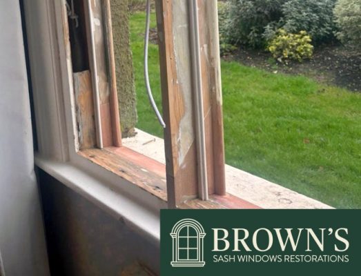rotting sash window repair Nottinghamshire
